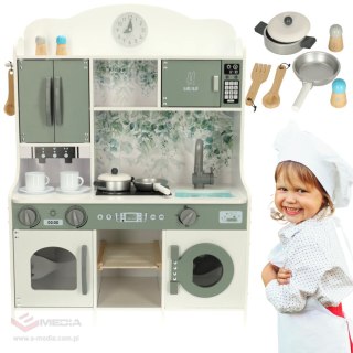 Kuchnia dla dzieci drewniana MDF LULILO SALIKO z ekspresem 85cm