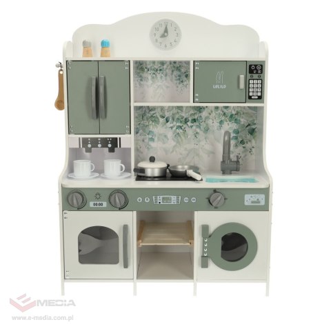 Kuchnia dla dzieci drewniana MDF LULILO SALIKO z ekspresem 85cm
