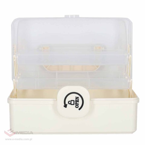 Organizer na leki pojemnik pudełko kasetka apteczka duży XL na zamek skrzynka 29x19x15,5 cm