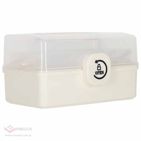 Organizer na leki pojemnik pudełko kasetka apteczka duży XL na zamek skrzynka 29x19x15,5 cm