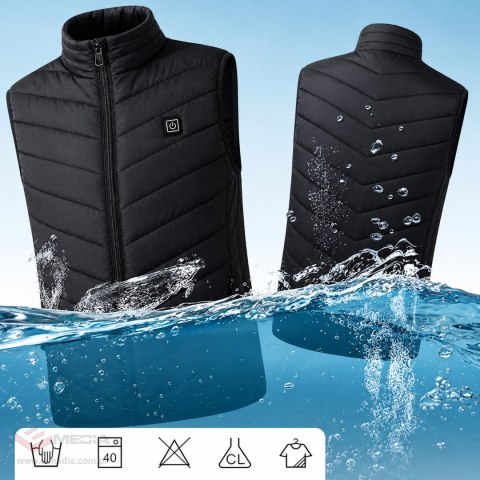 30x Kamizelka Podgrzewana Bezrękawnik Kurtka Zimowa Uniseks USB Powerbank r L