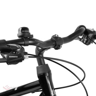 Dzwonek rowerowy Wozinsky WDR-S2 na rower mechaniczny aluminiowy - czarny