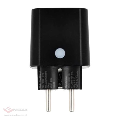 Inteligentne gniazdko Shelly Plug M Gen3 (czarne)