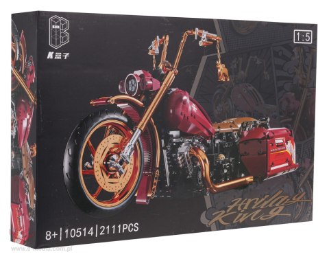 Klocki Motocykl 2111el. Czerwony