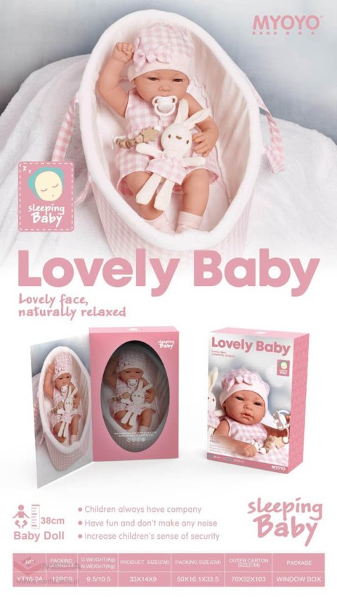 Lalka Bobasek w Różowym Nosidełku