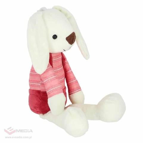 Maskotka pluszak przytulanka królik w czerwonych spodenkach 36 cm