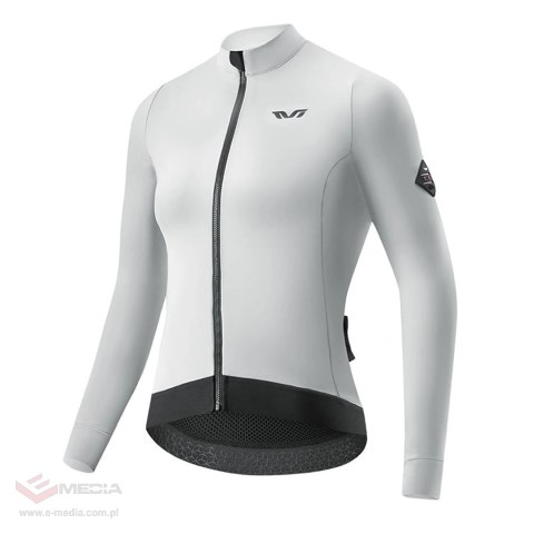 Bluza kolarska damska Rockbros YDWT006 TVI ocieplana jesień/zima S - biało-szara