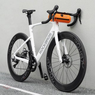 Torba rowerowa Rockbros AS-143 ROAD TO SKY na kierownicę wodoodporna 2 l - pomarańczowa