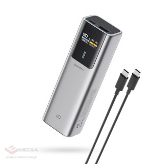 Powerbank CUKTECH CKPB100PGLBL 150W 10000mAh USB-C USB-A - szary