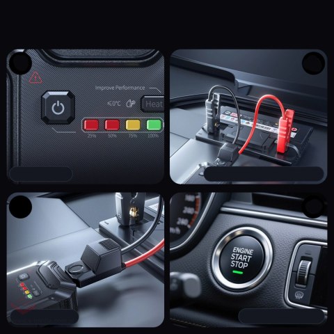 Jump starter Baseus PrimeTrip VJ1 12000mAh - czarny