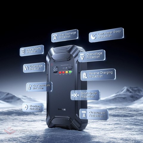 Jump starter Baseus PrimeTrip VJ1 12000mAh - czarny