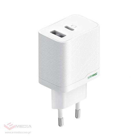 Ładowarka sieciowa OPPO OSAB4CB4AE 45W USB-A + USB-C - biała