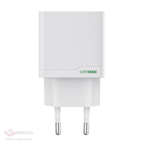 Ładowarka sieciowa OPPO OSAB4CB4AE 45W USB-A + USB-C - biała
