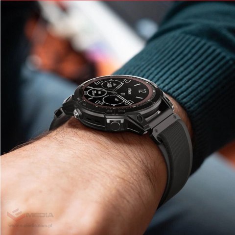 Pasek Tech-Protect Nylon na Garmin Fenix 3 / 5X / 3HR / 5X Plus / 6X / 6X Pro / 7X - czarno-pomarańczowy