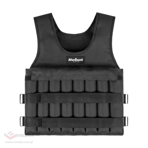 Kamizelka obciążeniowa regulowana 15kg, REBEL ACTIVE