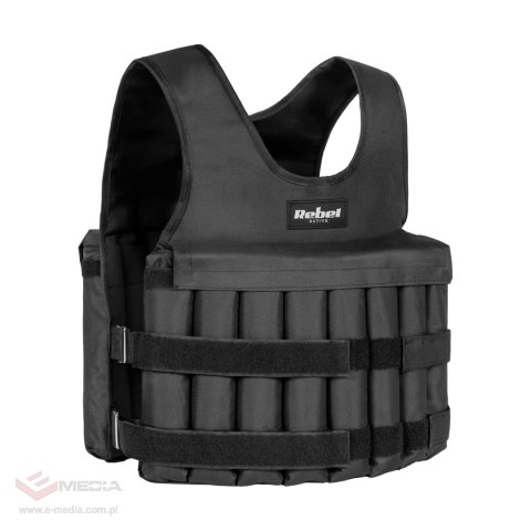 Kamizelka obciążeniowa regulowana 15kg, REBEL ACTIVE