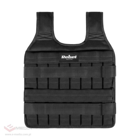 Kamizelka obciążeniowa regulowana 20kg, REBEL ACTIVE