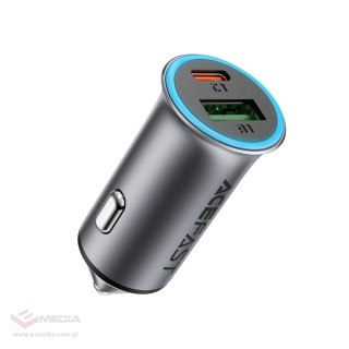 Ładowarka samochodowa Acefast B16 95W USB-A + USB-C - szara