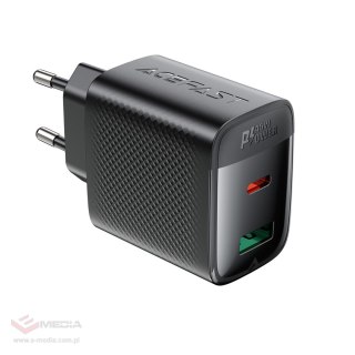 Ładowarka sieciowa Acefast A106 GaN PD 45W USB-C USB-A - czarna