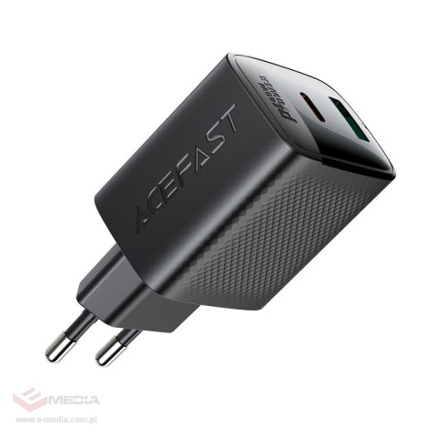 Ładowarka sieciowa Acefast A106 GaN PD 45W USB-C USB-A - czarna
