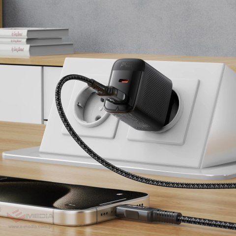 Ładowarka sieciowa Acefast A106 GaN PD 45W USB-C USB-A - czarna