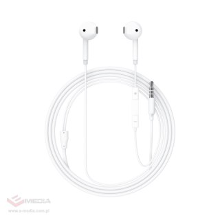 Słuchawki przewodowe Acefast L14 douszne z mikrofonem mini jack 3.5 mm - białe
