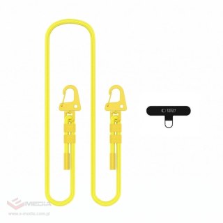Smycz do telefonu Tech-Protect C5SD Rope CrossBody - żółta