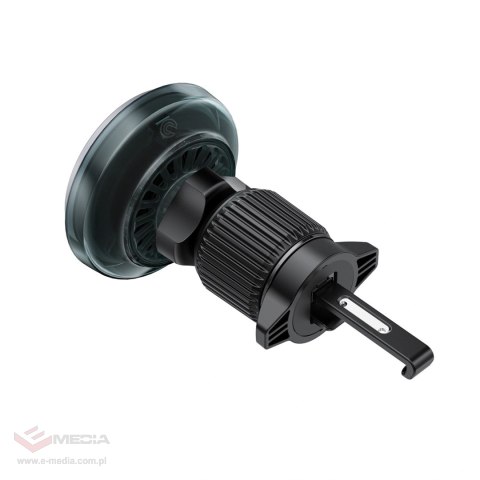 Uchwyt samochodowy Acefast D61 magnetyczny do kratki nawiewu z ładowaniem bezprzewodowym Qi2 25W - szary