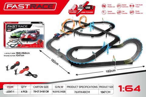 GIGA Tor Wyścigowy R/C TOYOTA 1:43 - 182x162 cm