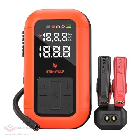 Kompresor samochodowy Etenwolf X6 Pro Max 11.03bar 12000mAh