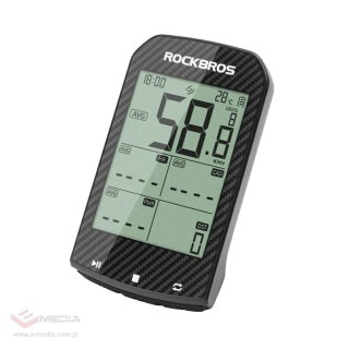 Licznik rowerowy Rockbros M1Pro Bluetooth GPS IPX6 - czarny