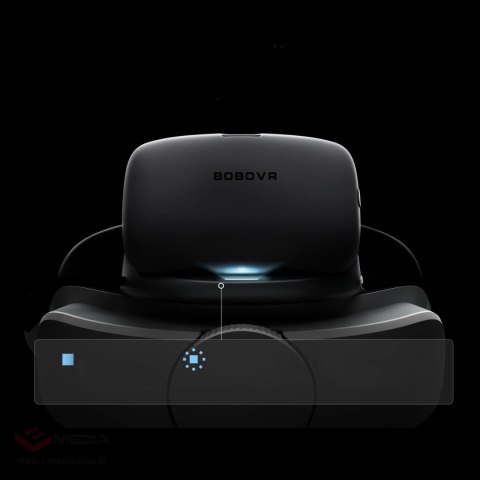 Pasek na głowę BoboVR P4U z baterią do PICO 4 Ultra i Ultra Enterprise - biało-czarny