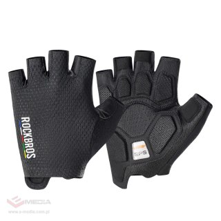Rękawiczki rowerowe Rockbros TLS004 ROAD TO SKY krótkie amortyzujące L - czarne