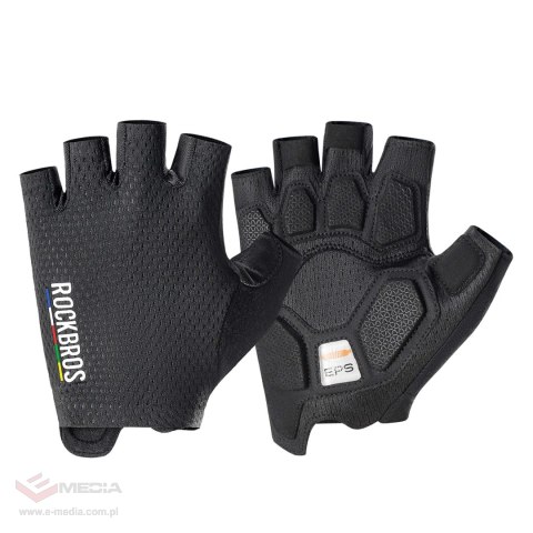 Rękawiczki rowerowe Rockbros TLS004 ROAD TO SKY krótkie amortyzujące L - czarne
