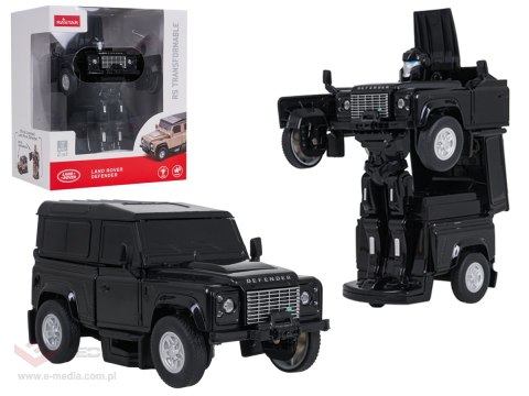 Autko Metalowe/Robot 2w1 1:32 Land Rover Defender Czarny RASTAR