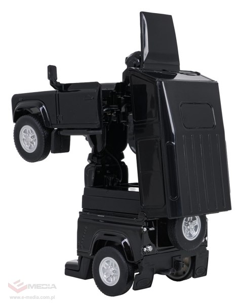 Autko Metalowe/Robot 2w1 1:32 Land Rover Defender Czarny RASTAR