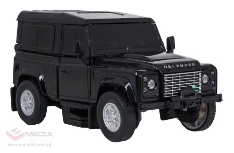 Autko Metalowe/Robot 2w1 1:32 Land Rover Defender Czarny RASTAR