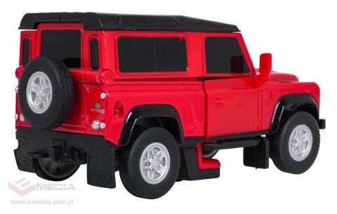 Autko Metalowe/Robot 2w1 1:32 Land Rover Defender Czerwony RASTAR