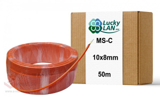 Mikrorurka Mikrokanalizacja MS-C 1x8mm 50m z pilotem światłowodowa doziemna