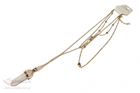 Naszyjnik w kształcie łańcuszka ze złotym sercem