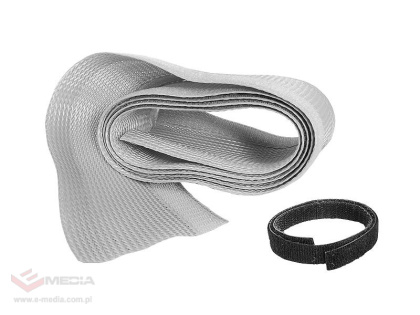 Organizator maskownica kabli 1,8m szary