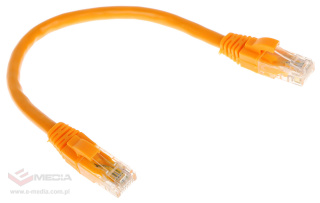 F/UTP Patchkabel Cat6 0,2m Orange