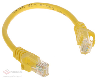 Patchcord RJ45/0.2-YELLOW 0.2 m
