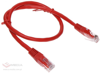 Patchcord RJ45/6/0.5-RED 0.5m