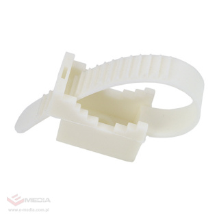 Uchwyt paskowy 9x60mm biały UP 22 opak. 100szt.