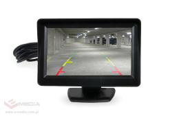 4,3-Zoll-LCD-Monitor für Rückfahrkamera 2 Eingänge