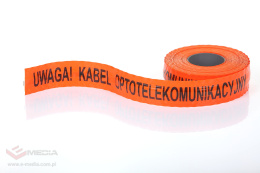 Orangefarbene Kabelfolie 10cm x 100m