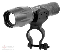 Front bike light: everActive FL-600 LED flashlight + bike holder