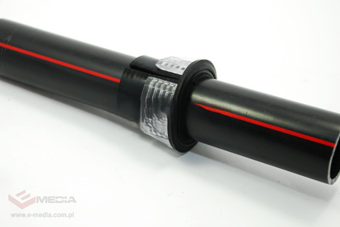 Joint, straight two-part connector for HDPE pipe 40mm by 32mm, (transparent, transparent)