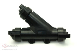 T-Stück für Rohr Ø25 mm, Rohrabzweig HDPE/RHDPE 45°, ausziehbar, schwarz